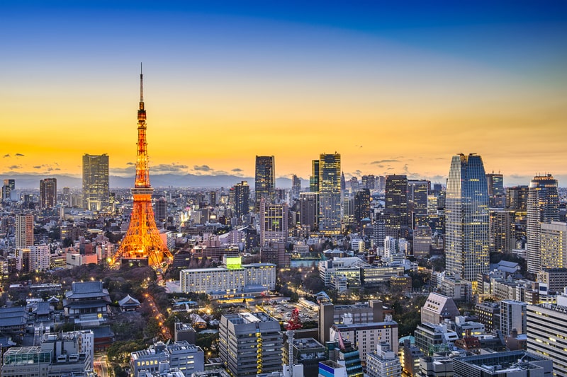 The breathtaking Japan City Skyline at Tokyo Tower is a must-see for those enjoying Budget travel to Japan for students, offering stunning views without breaking the bank.